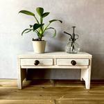 アクセサリー収納にもなる！木製 アンティーク プランタースタンド 引き出し収納　ドレッサー おしゃれな レターケース　  ホワイト