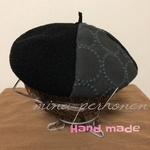 ミナペルホネンベレー帽/ハンドメイド