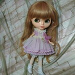 薄紫　キュートワンピースセット　ブライス　リカちゃん　りかちゃん