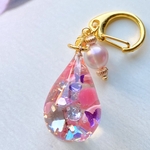 桜の花びらと蝶 キーホルダー
