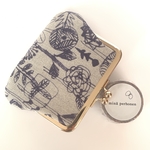 ミナペルホネン　カードケース　ハンドメイド　letter of flower がま口