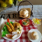 ミックスフライランチ（ミニチュアフード）