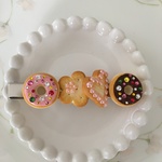 ドーナツとクッキーのヘアクリップ♡8cm