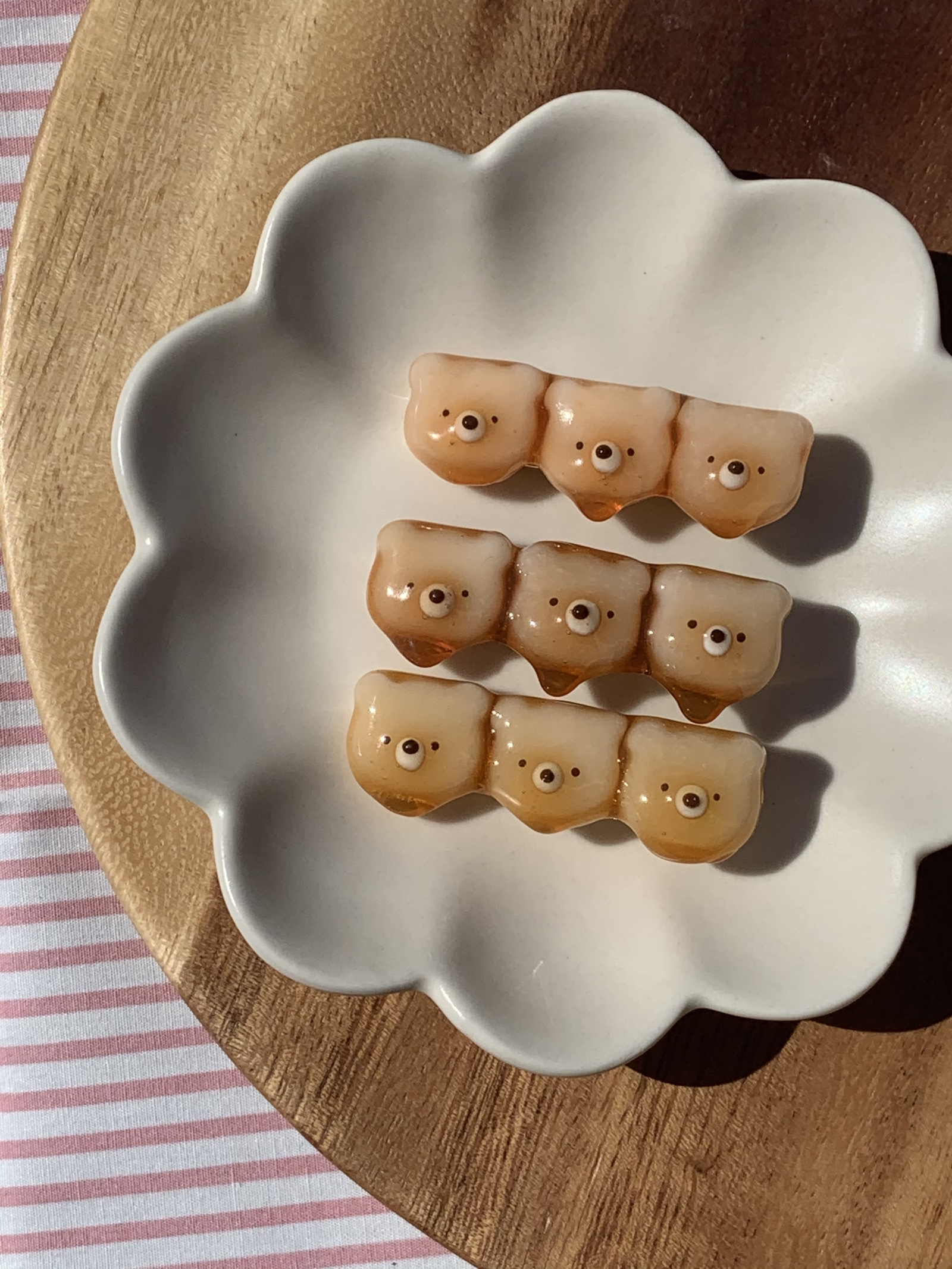 ヘアゴム ベビーヘアクリップ 三色団子 三色くま団子 ベビー・キッズ