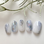 No.35 奥行きラメニュアンスネイル