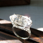 水入り水晶 リング ＊ Enhydro Quartz Ring