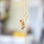 14kgf＊りぼん＊ネックレス【金】ribbon charm gold necklace