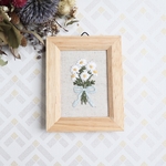 再販🌟刺繍ミニフレーム＊マーガレットのブーケ