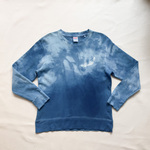 送料無料　" BLUEBIRD "　青い鳥スウェット 藍染 絞り染め タイダイ