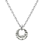 メンズ ネックレス シルバー925/槌目 シンプル/つけっぱなし ネックレス/シルバーアクセ メンズ アクセサリー/彼氏 誕生日/男性へのプレゼント
