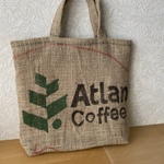 送料無料★コーヒー生豆の麻袋リメイクバックAtlantica coffee297