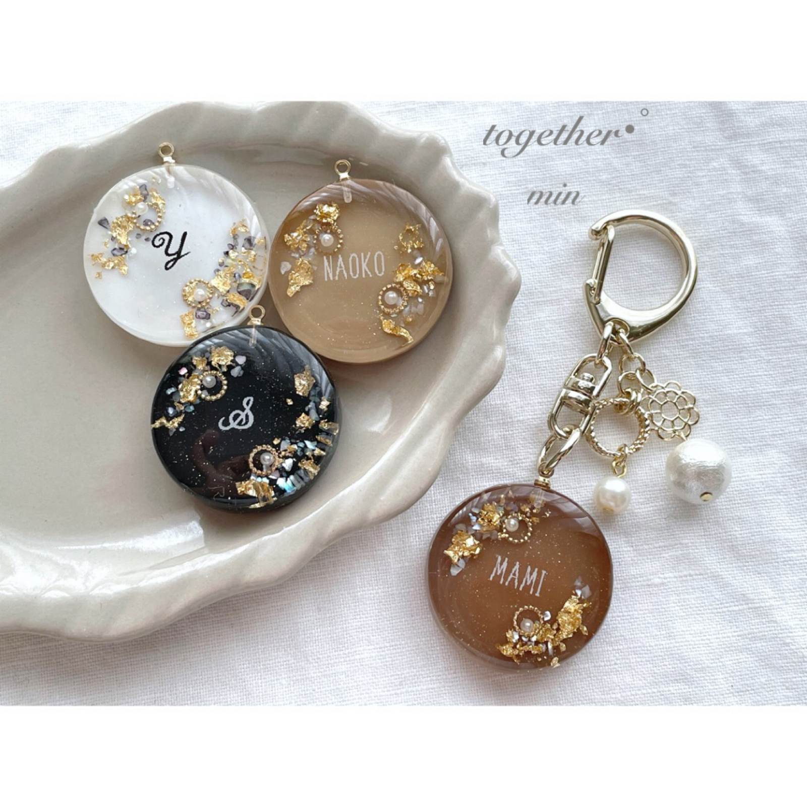 アクセサリー min フラワービジューPetitネックレス(ネックレス