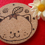 コースター【みかんネコ】 