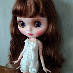 ※c様ご予約品※白のキャミソールと黒のふんわりかぼちゃパンツのセット※ブライスアウトフィット※1/6ドール服