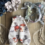  【再販】1630 不思議な猫とAmanita muscaria ロンパース gray   Blythe ブライス アウトフィット