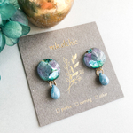 大人なブルーの紫陽花　ピアス／イヤリング