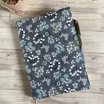 《再販》A5サイズ手帳カバー【北欧風花柄グリーン】ほぼ日手帳カバー(カズンサイズ)