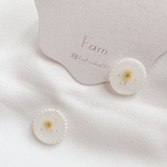 まんまる ミモザのピアス