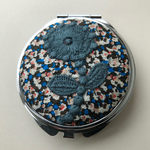 ミナペルホネン　ミラー　bonheur×papper ハンドメイド　コンパクトミラー　鏡
