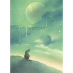 パステル画　原画 ～星と空の世界 ～美しい時 Ⅲ～  (額付き)