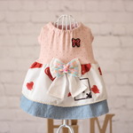 犬服　Dotto pink heart ワンピース