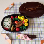 ミニチュアままごと　海老フライ弁当
