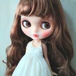 220.※白のガーゼのキャミワンピース※ブライスアウトフィット※1/6ドール服