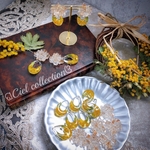 ミモザドロップ Flowerピアス、イヤリング💛💛💛