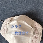 再＊再販★送料無料★不織布マスクカバー★シルク一枚仕立て