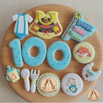 『お食い初め＆子供の日、お祝いセット』盛りだくさんのアイシングクッキーセット 男の子用　お家使いのラッピング
