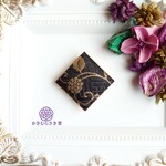 金襴煌めくスカーフクリップ ３Wey〜黒（スカーフクリップ・帯留・ペンダントトップ）