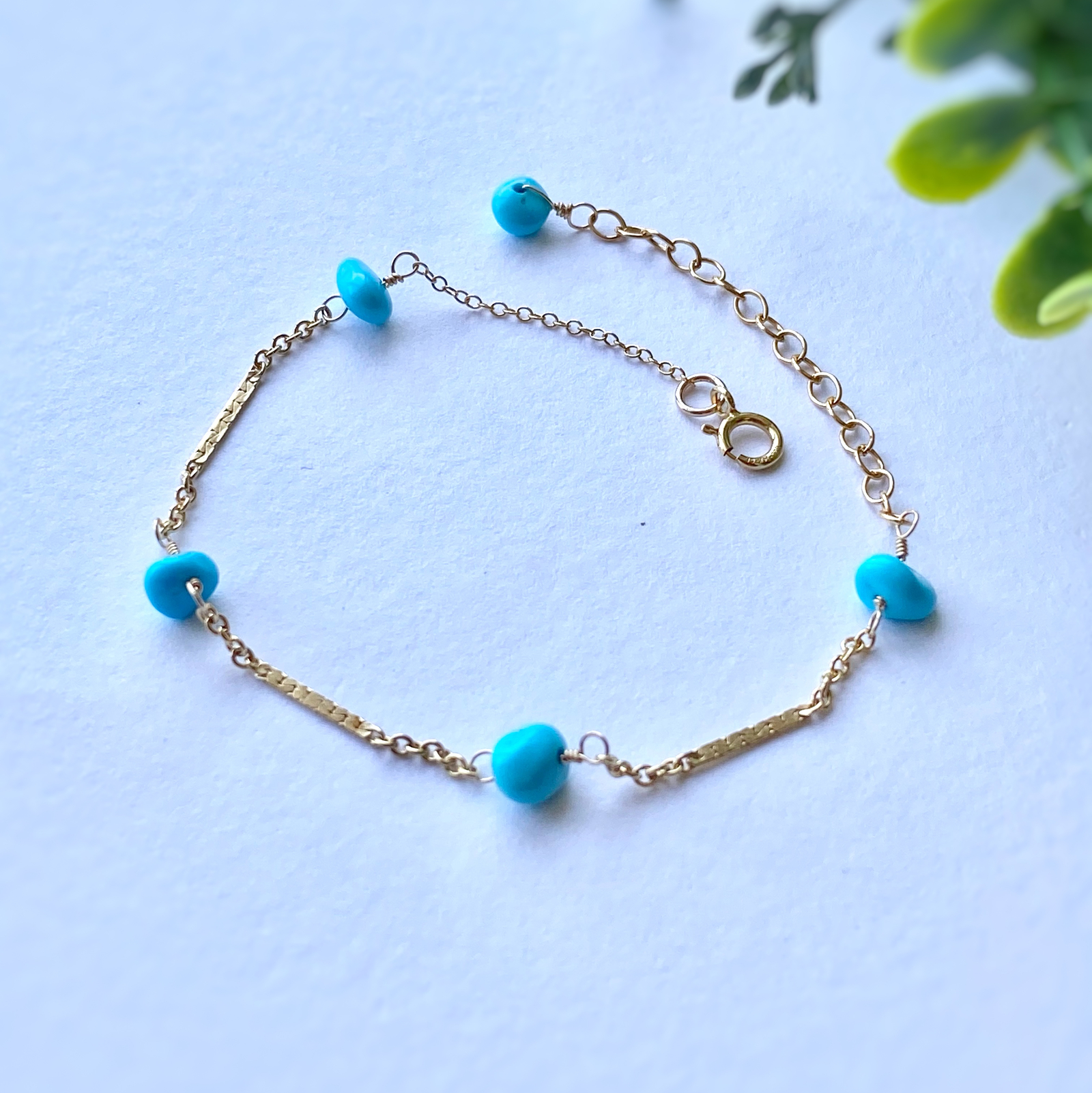 14kgf Sleeping Beauty Station bracelet 12月誕生石