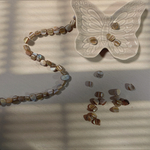 shell beads coffee with milk