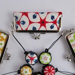 就職祝いや結婚祝いに🎁白い花の朱肉付き印鑑ケース