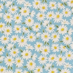【布 108×100】フラワー（39-1）ブルー