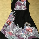 お手持ちの振袖リメイク　ドレスのお仕立て