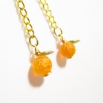 みかん*ピアス/イヤリング　ゴールド