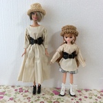 ブライス人形・リカちゃん人形のハンドメイド洋服＊ドール用サッシュベルト（牛革）