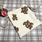 巾着❁︎くまアイボリー