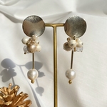 大ぶりボリュームパールピアス/イヤリング