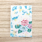 透明水彩画「ふんわりガクアジサイ」イラスト　ポストカード　２枚セット　花　フラワー 紫陽花 あじさい　母の日　母の日カード　父の日