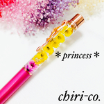 ＊princess pink＊ハーバリウムボールペン＊お花クリップ