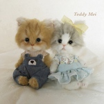 オーダーメイド品　子猫ちゃんお着替えセット　猫　テディベア　ぬいぐるみ