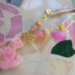 ◇559　桜色　🌸子猫とさくらのバッグチャーム🐤