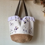posy...様専用ページです。スミレかごバッグ