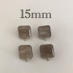 importアクリルピアスパーツ　シルバーグレー　4個入り