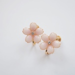 【受注製作】桜(クリスタル)のイヤリングorピアス［size:大］