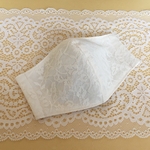 レースの立体マスク　接触冷感生地使用