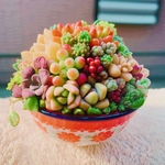 ❤︎多肉植物　小花柄陶器のちまちま寄植え❤︎
