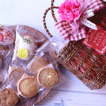 ☆母の日のプレゼントに☆焼菓子入り母の日カゴバッグ☆
